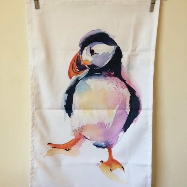 Puffin Tea Towel
