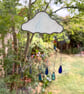 Stained Glass Large Rain Cloud - Handmade Hanging Window Decoration - Image 2
