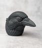 'Astrum', a black porcelain crow idol. - Image 9