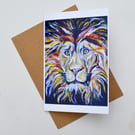 Lennie the Lion Greetings Card