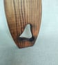 Wood Dried Flower Vase with Cutout Upcycled Reclaimed Wood Vase Dark Oak Finish - Image 7
