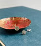 hammered small circle stud earrings - Image 3
