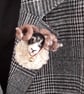 Needle Felted Sheep Brooch Swaledale  - Image 7