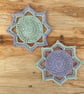 Pointy coaster crochet pattern, pdf pattern - Image 1