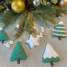 Christmas Tree Garland Card Holder