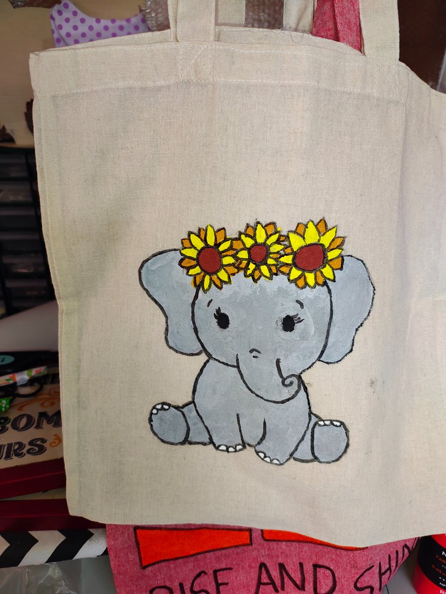 Hand painted tote bags 