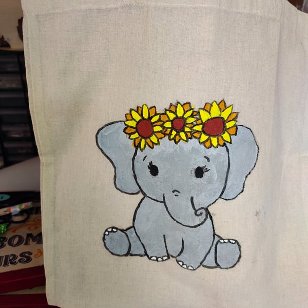 Hand painted tote bags 