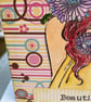 Fabulous beautiful girl and flowers card - Image 3