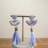Spring lilac tassel dangles 