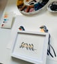 Watercolour Print Swallows Chit Chat - Image 2