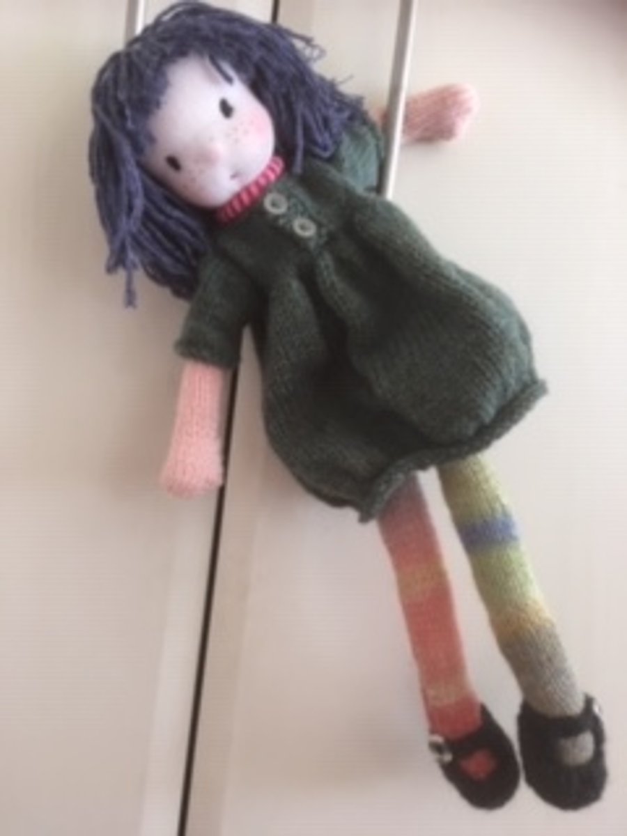 knitted rag doll - Norma