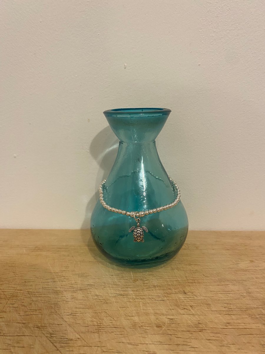  Sterling Silver Turtle Bracelet (826)