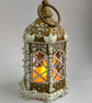 Hand Painted Lantern Gingerbread Style Christmas Decorations - READY TO SHIP
