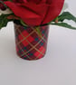 Festive Tartan Tin with Red & Cream Roses - Image 4