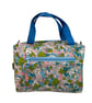 Large wash bag in Liberty cotton, floral toiletries bag with handles and pocket. - Image 1