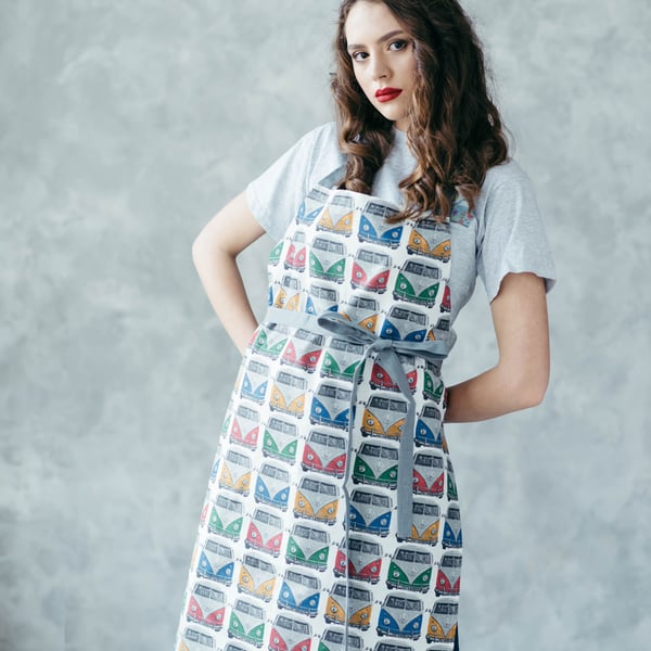 Apron for Women, Apron for Men, Camper Van Gift, Baking Apron, Large Apron