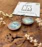 Handmade Ceramic Drop Earrings: Speckled Blue And Copper Glazed Clay Jewellery,  - Image 3