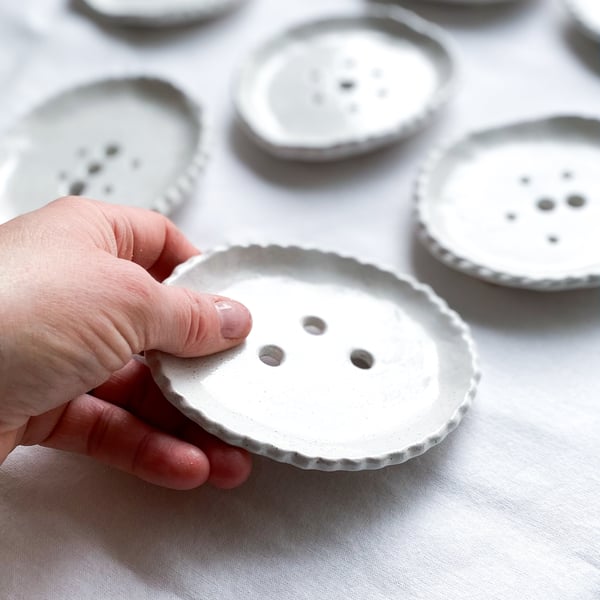 Small White Soap Dish