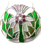 Scottish Thistle Stained Glass Suncatcher Flower of Scotland 011 - Image 5