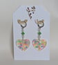 Heart Shaped Resin Earrings