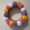 Easter mini egg pom pom wreath