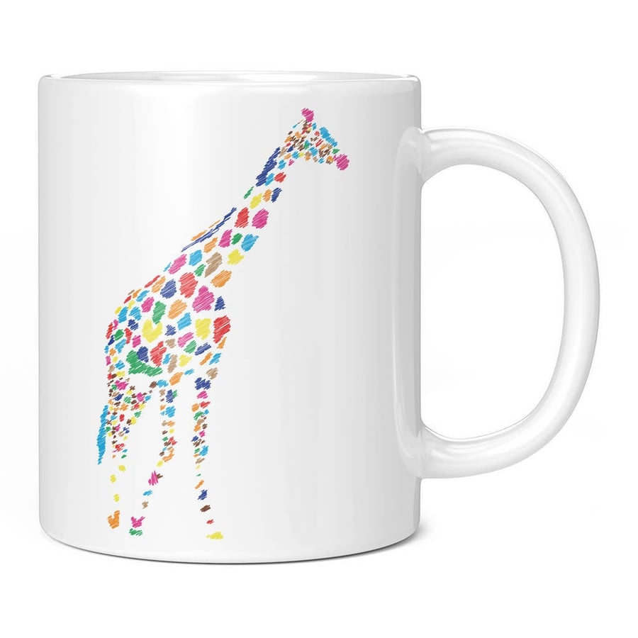 Giraffe Sketch Mug Giraffe Lover Gift Present Idea Cup for Birthday Present Anni