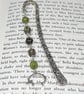 Bookmark with green glass beads and hedgehog charm - Image 2