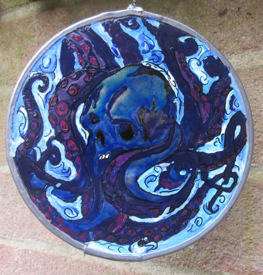 Suncatcher - Octopus Skull