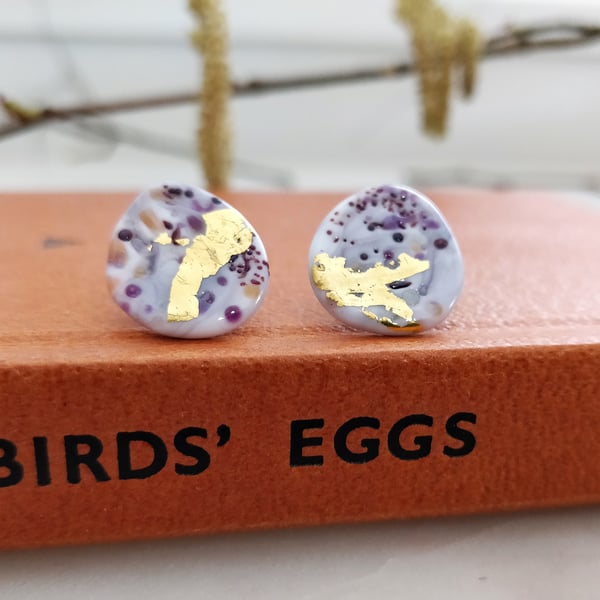 Golden Nightjar Studs (large)