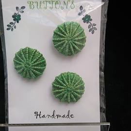 Buttons Handmade Embroidered Yorkshire Style 