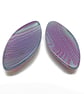 Agate Cabochons in Purple & Blue, 40x20x5mm, No Hole Jewellery Gemstone - Image 5