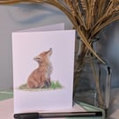 'Fox Cub' Greetings card