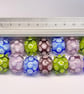 Handmade multicoloured patterned lamp work glass beads - Image 2