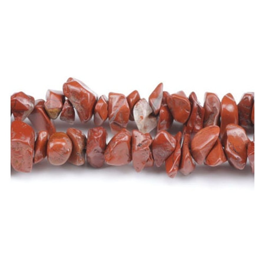 Red Jasper 5-8mm Smooth Chips, Grade A, Natural Authentic Madagascan Gemstone Be