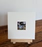 Mounted ACEO Nocturnal Woodland Hare Rabbit with Mushrooms Watercolour Edition  - Image 1