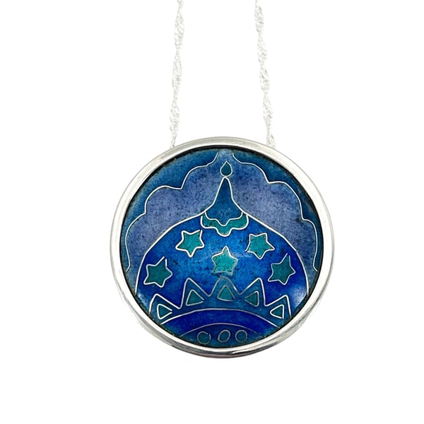 Brighton Pavilion cloisonné enamel necklace