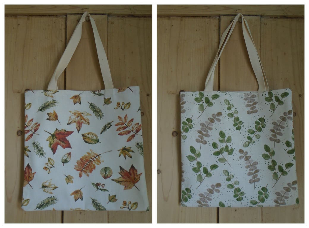 Small Double sided Bag Leaves Themed 