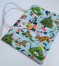 Christmas Gift Bags - Grumpy Cats reusable fabric mini sack - Image 3