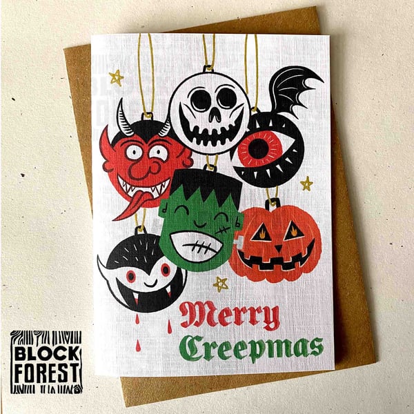 Merry Creepmas Christmas Card 