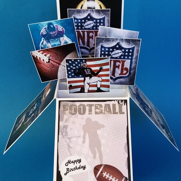 American Football Birthday Card