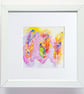 3 Shiny Feathers an original PAINTING on SILK - Image 4