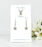 Charm Earrings - Mini Silver Flower