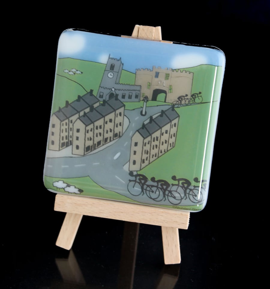 Skipton Cyclist Coaster - Inspired by Tour de France coming to Yorkshire