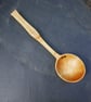 Sycamore wood cawl spoon of character