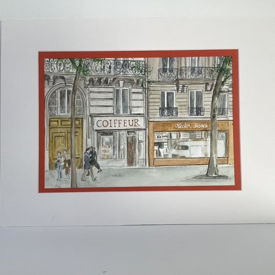 Paris Street - Original Watercolour Painting