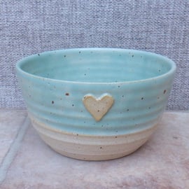 Large soup, cereal, noodle, rice serving bowl dish hand thrown stoneware pottery