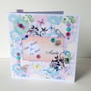 Birthday Card,Auntie,Printed Patchwork Design,Can Be Personalised,Handmade.
