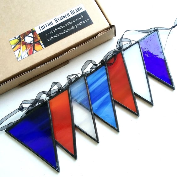 Stained Glass Bunting - Rule Britannia!