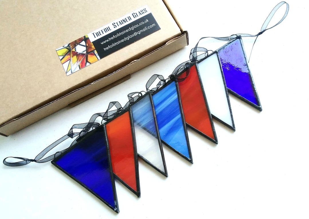 Stained Glass Bunting - Rule Britannia!