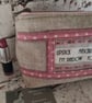 Large Linen Make Up Bag - Image 2